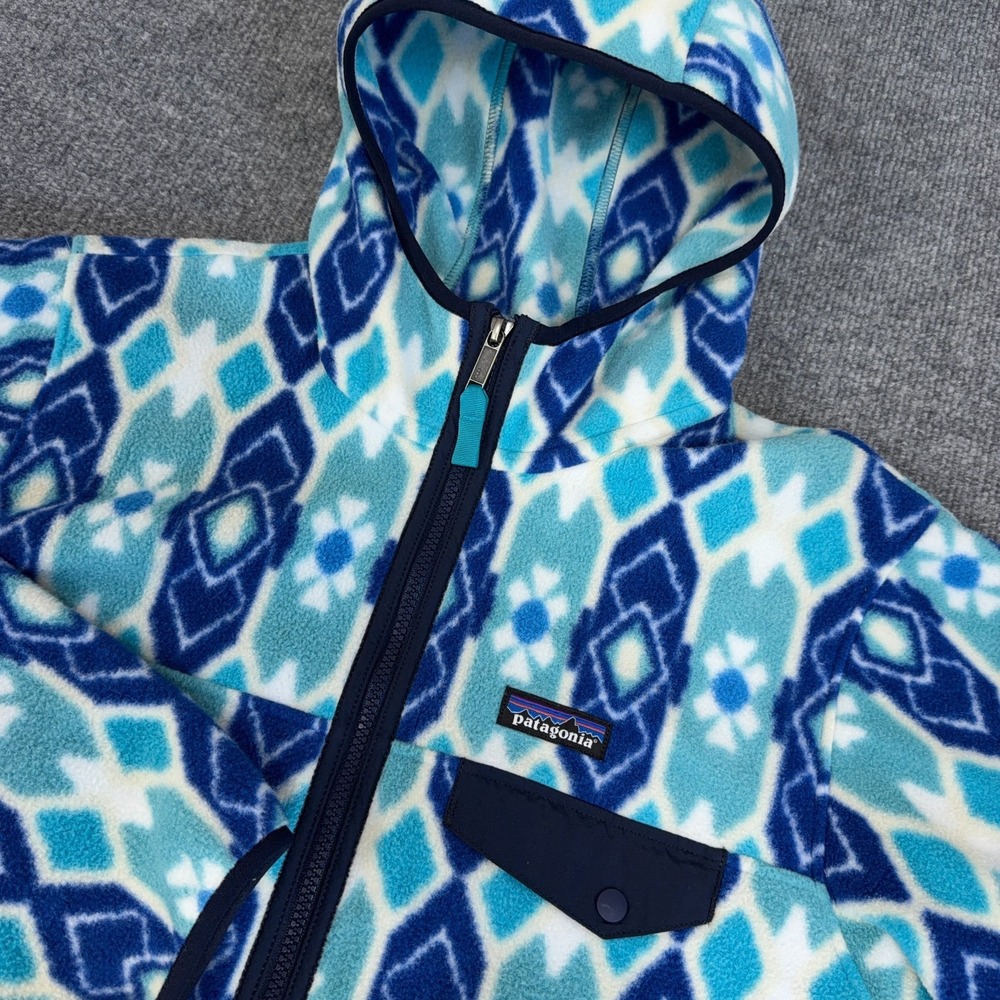 Patagonia Synchilla Lightweight Snap-T Hooded Full Zip Fleece Jacket Women XL - Picture 3 of 12